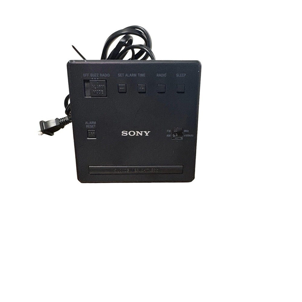 Sony ICF-C1 FM/AM‎ Clock Radio – Black – Fully Tested & Working